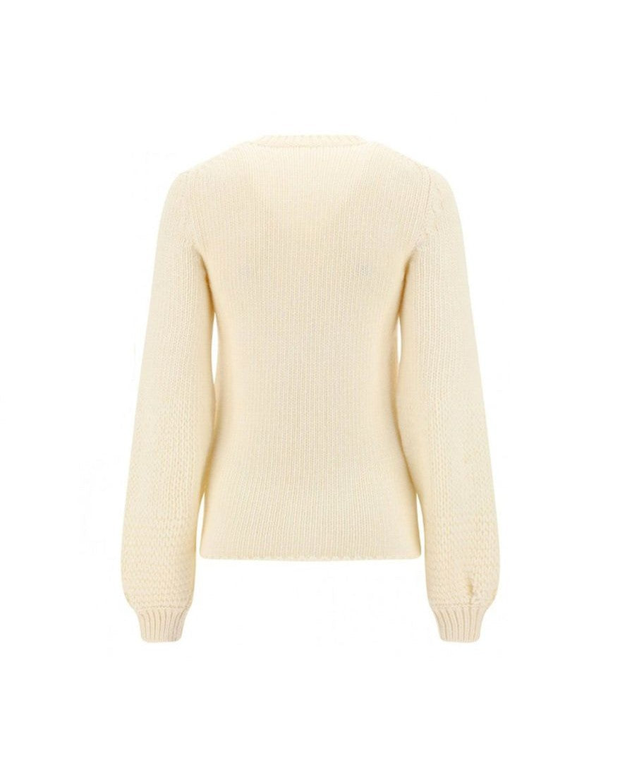 Chloé White Wool Sweatshirt Glam Steals