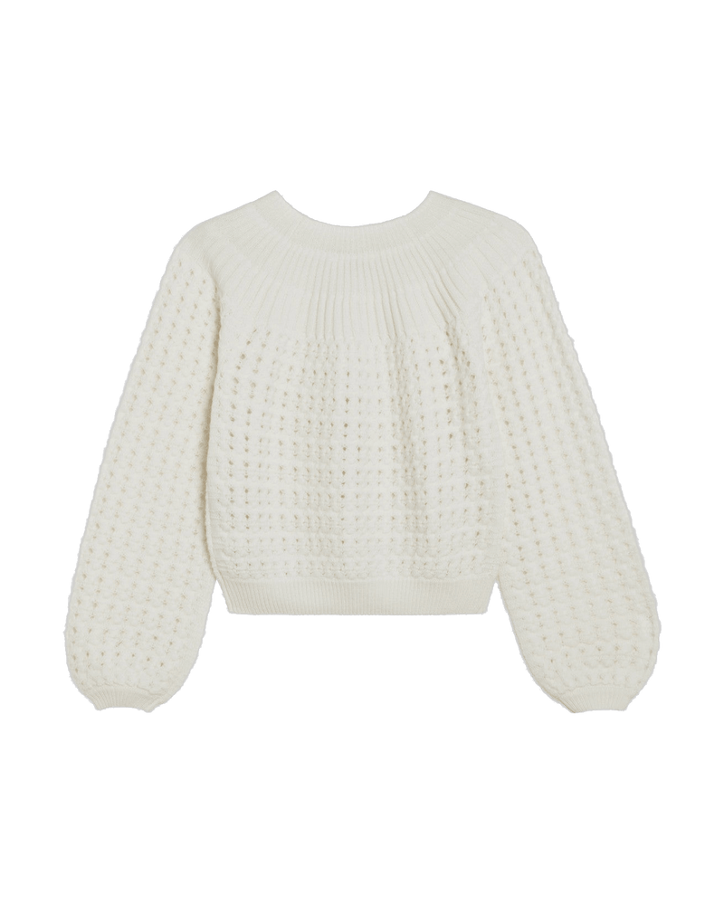 Chloé Wool Milk Colored and Cashmere Knit Cardigan Glam Steals