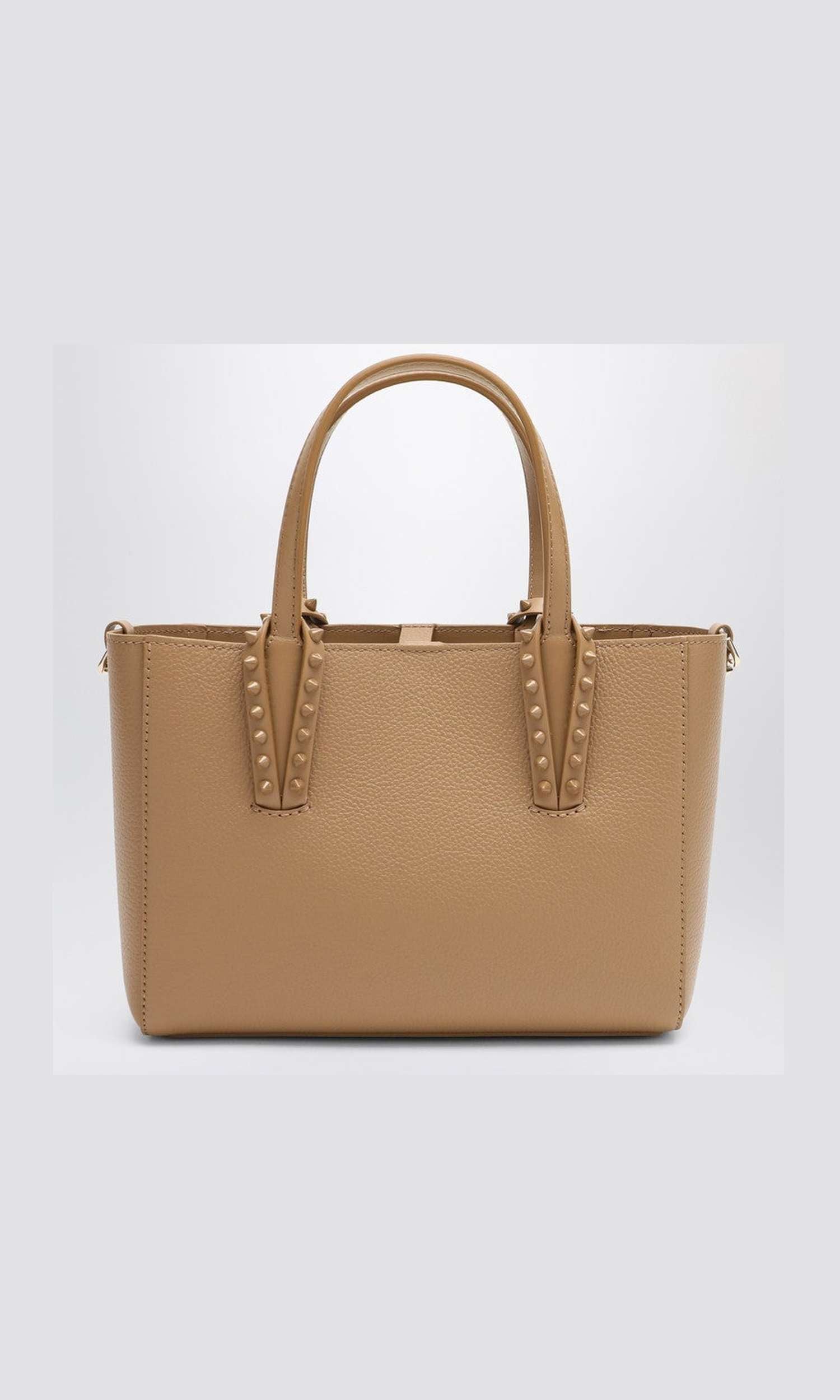 Christian Louboutin Beige Leather Cabata Mini Tote Bag Glam Steals