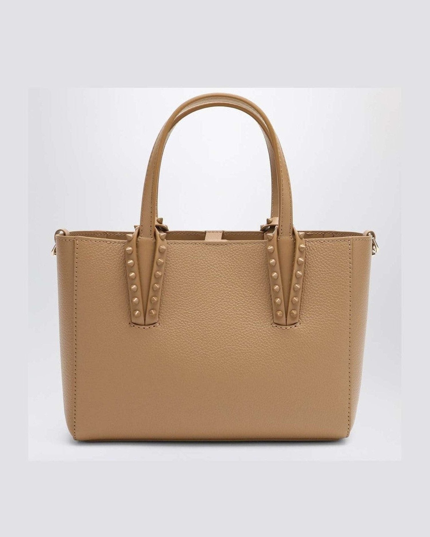 Christian Louboutin Beige Leather Cabata Mini Tote Bag Glam Steals
