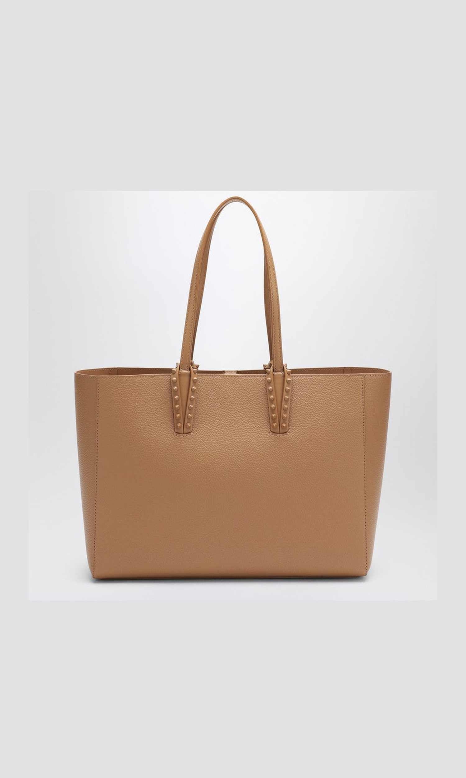 Christian Louboutin Beige Leather Cabata Small Tote Bag Glam Steals