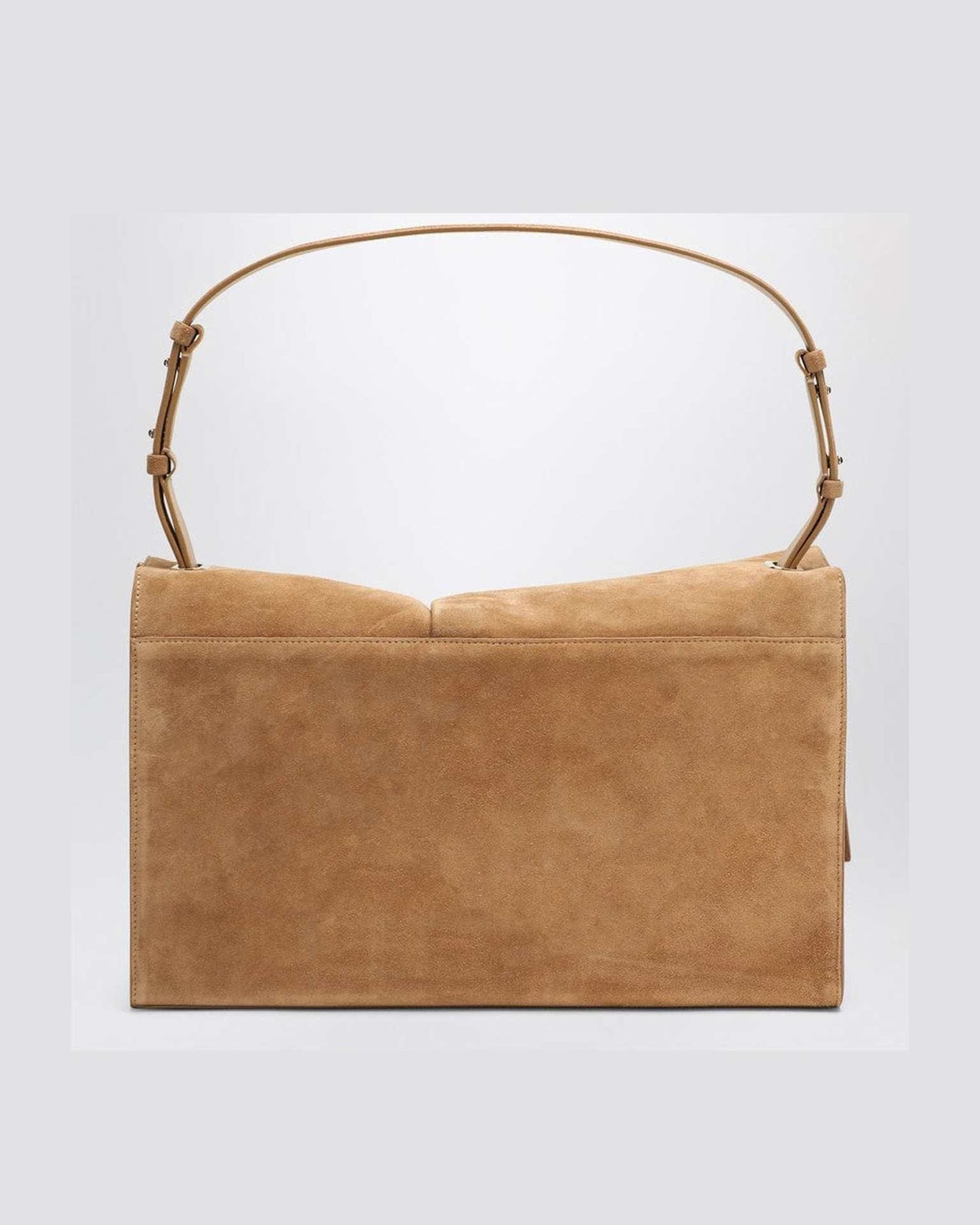 Christian Louboutin Beige Suede Baggy Small Shoulder Bag in Glam Steals