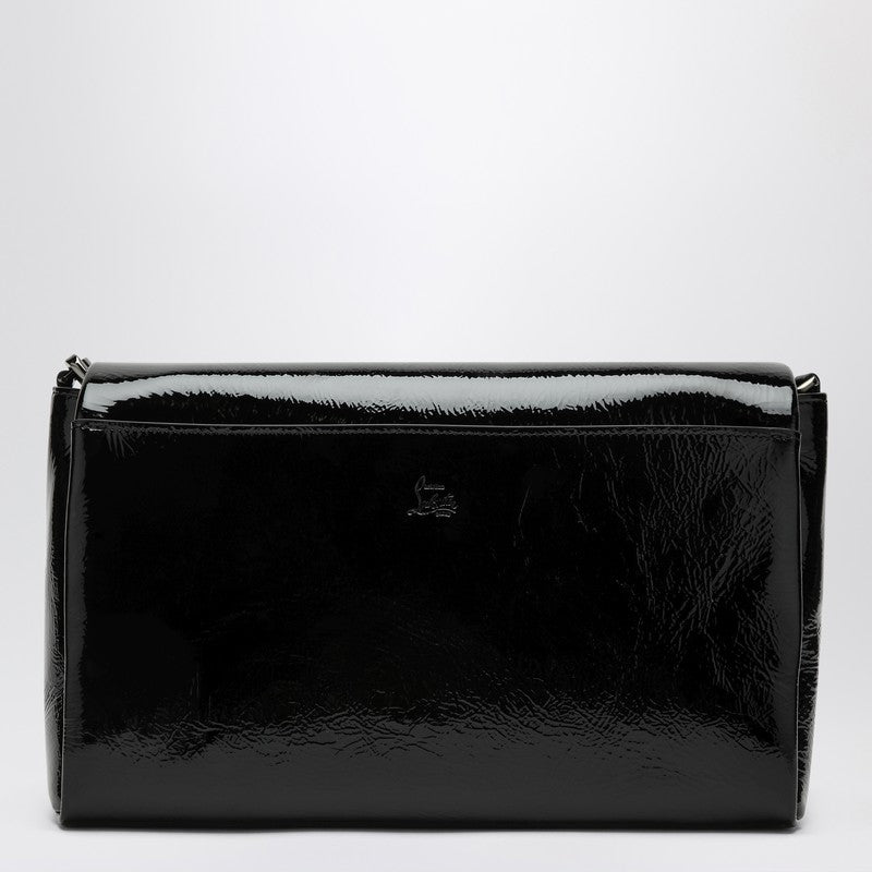 Christian Louboutin Black Leather Loubi54 Patent Clutch Bag Glam Steals