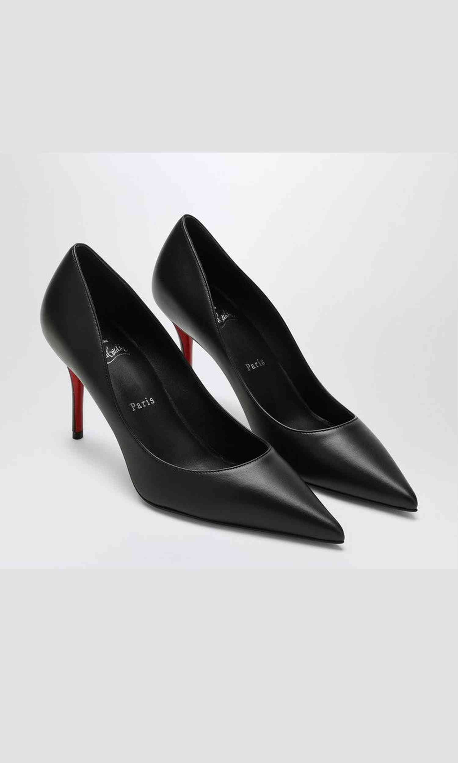 Christian Louboutin Black Leather Miss Z Pumps Glam Steals