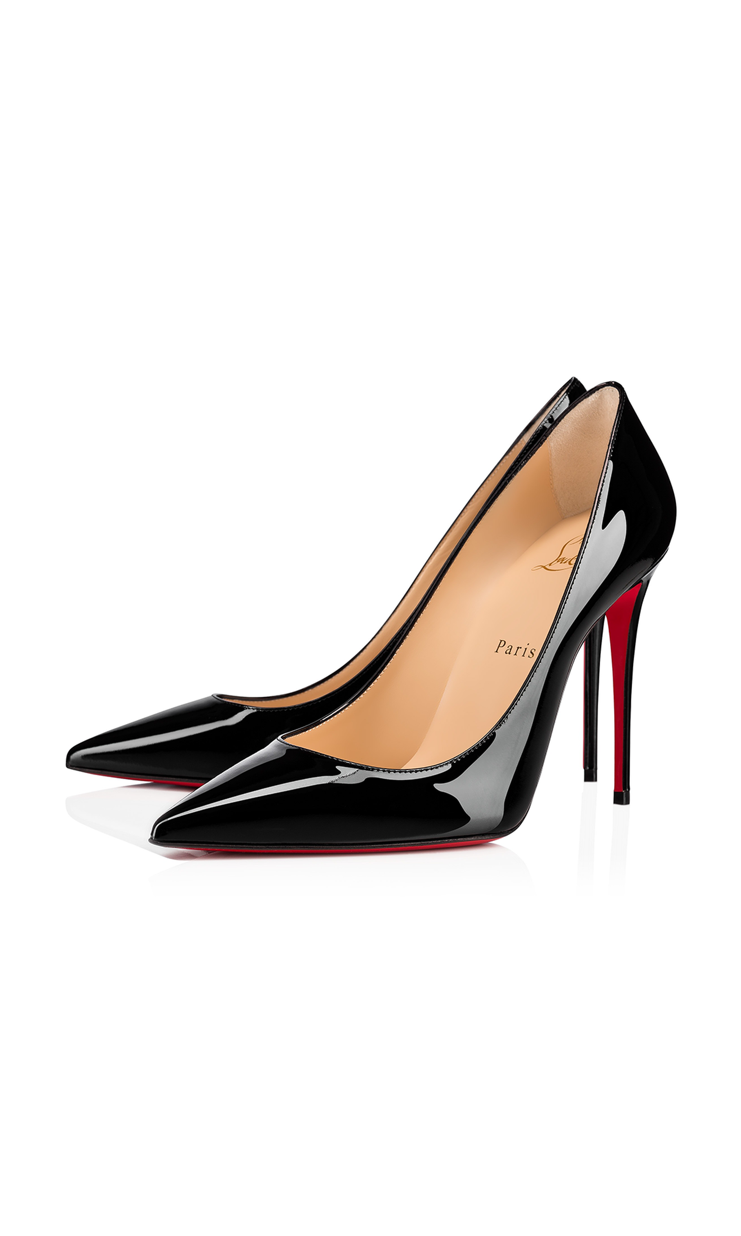 Christian Louboutin Black Leather Patent Kate Décolleté Glam Steals