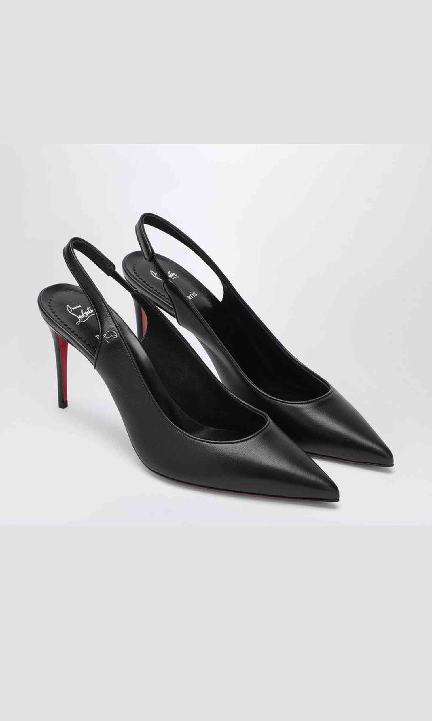 Christian Louboutin Black Sporty Kate Slingback Décolleté Glam Steals