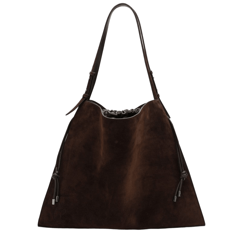 Christian Louboutin Brown Suede Baggy Tote Bag Glam Steals