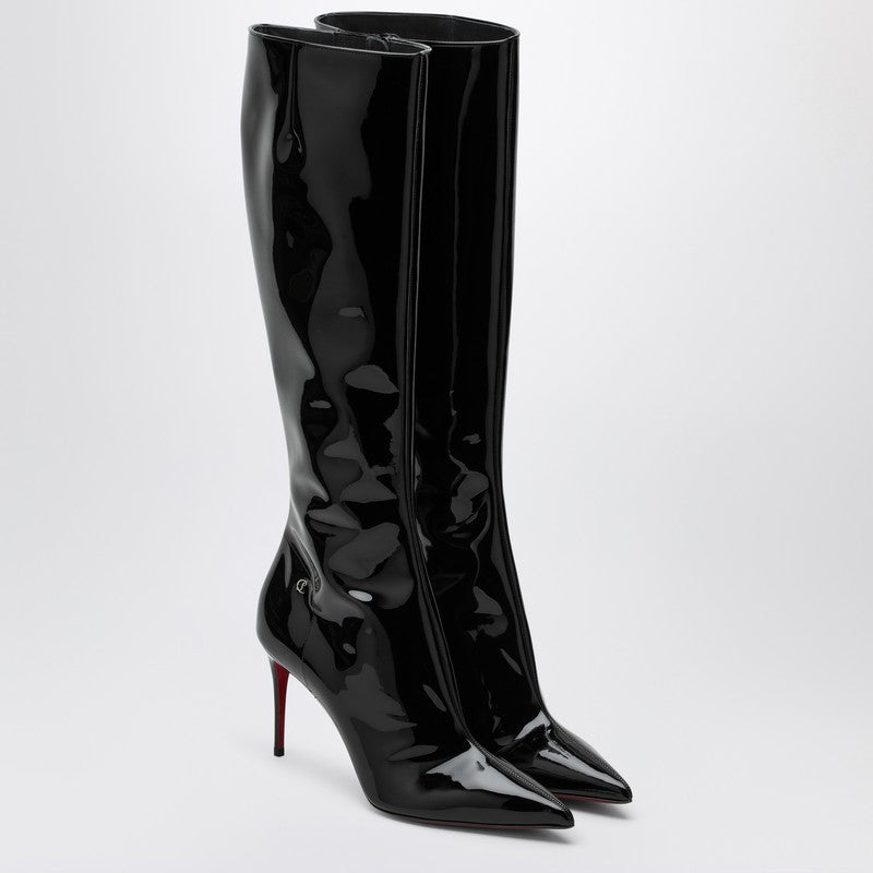 Christian Louboutin High black patent leather boot Glam Steals
