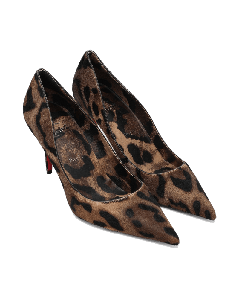 Christian Louboutin Miss Z Pony Skin Pumps with Leopard Print Glam Steals