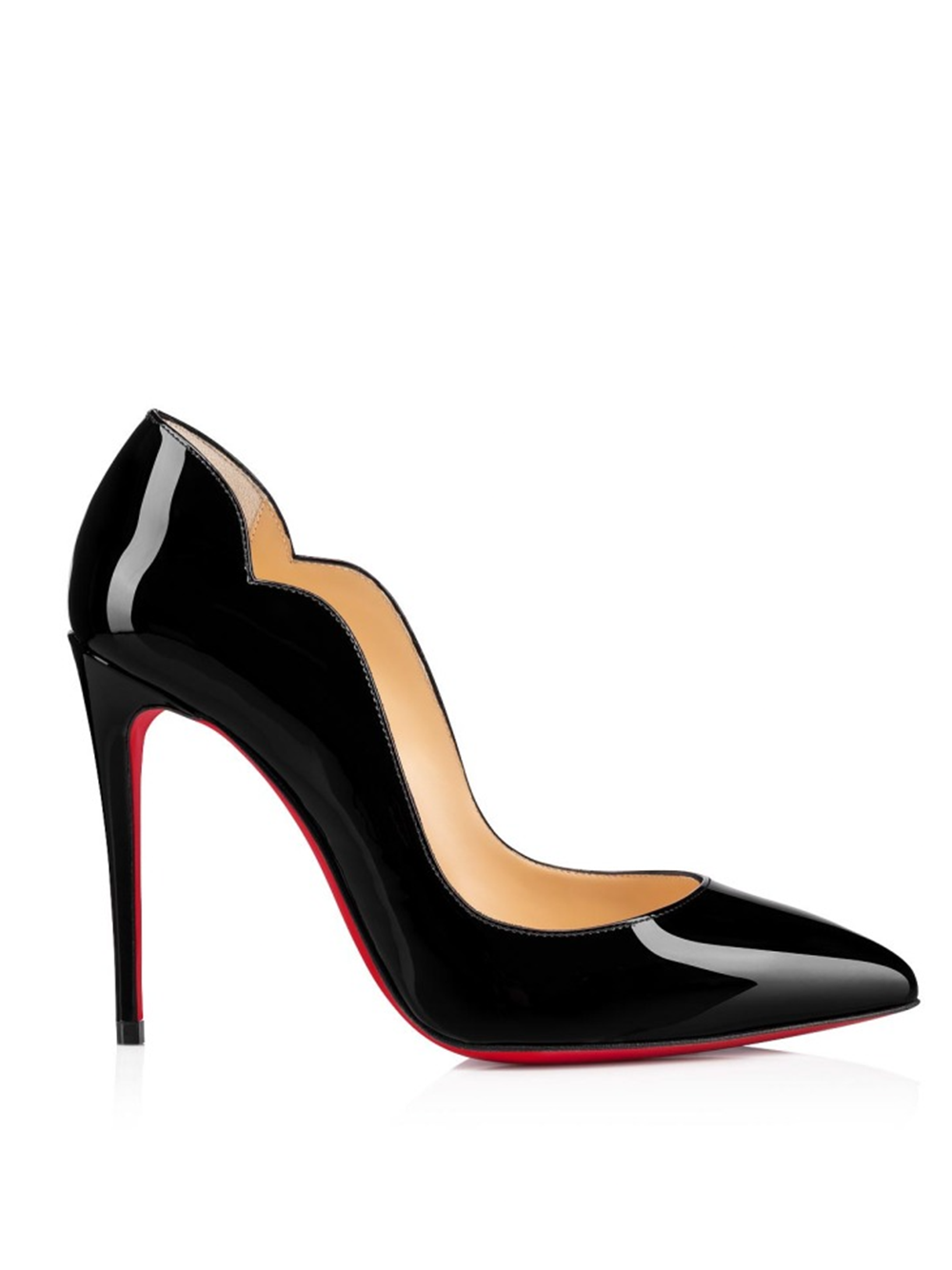 Christian Louboutin Patent Leather Hot Chick Black Pumps Glam Steals