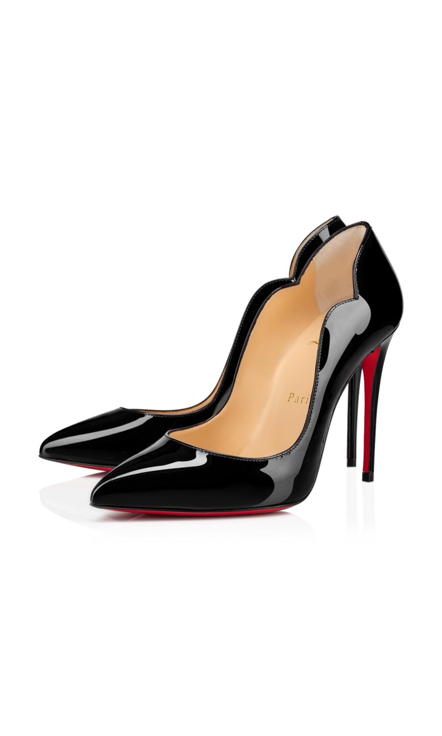 Christian Louboutin Patent Leather Hot Chick Black Pumps Glam Steals