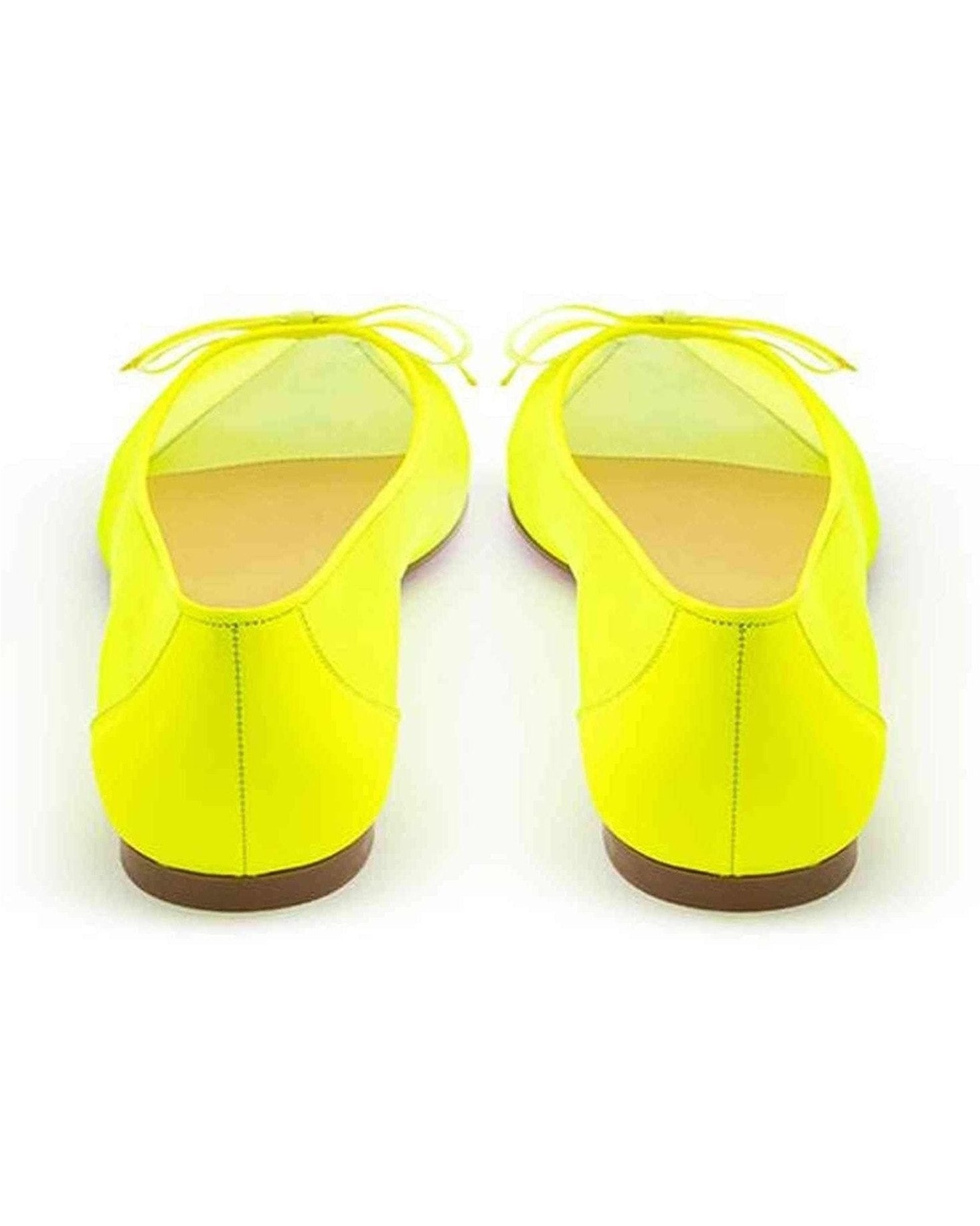 Christian Louboutin Yellow Mesh Sunshine Flat Elegance Flats