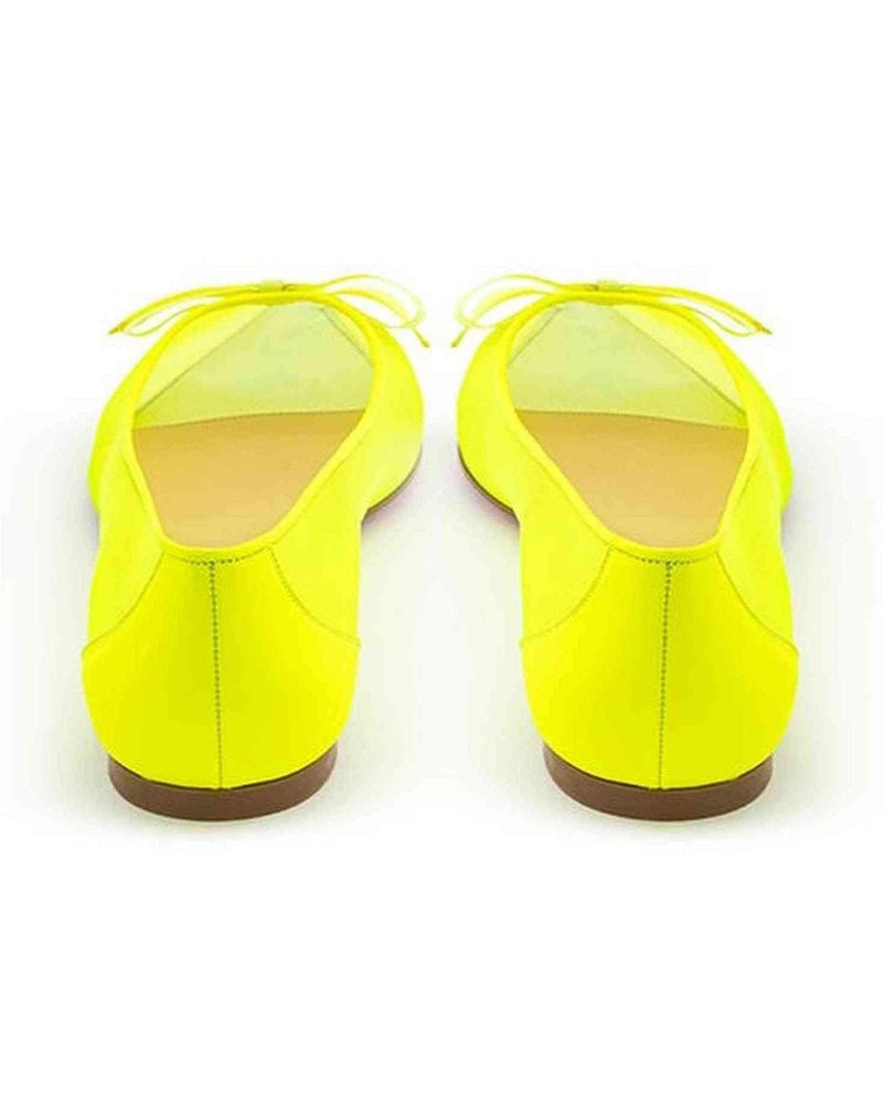 Christian Louboutin Yellow Mesh Sunshine Flat Elegance Flats