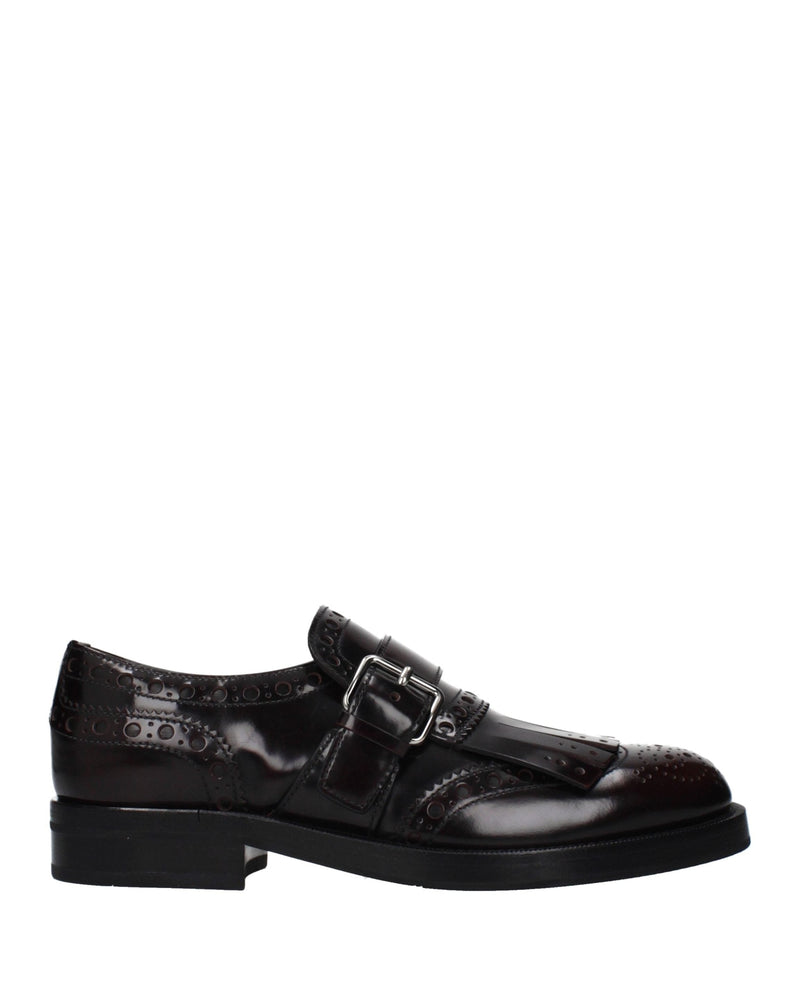 Church's Red Leather Slip On Loafers 