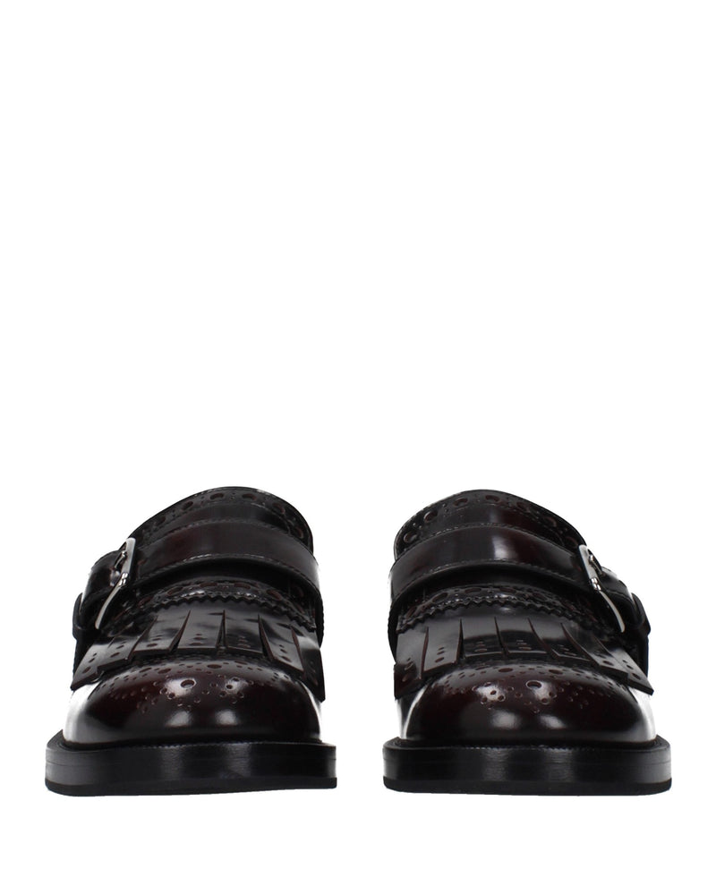 Church's Red Leather Slip On Loafers 