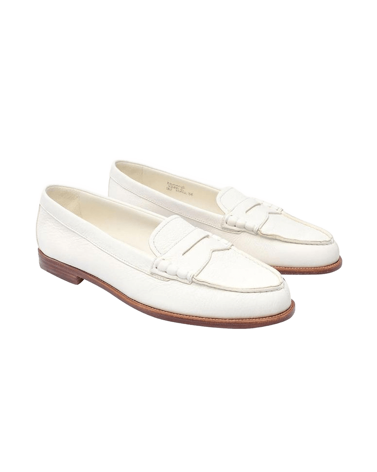 Church’s White Calfskin Slip On Loafers Glam Steals