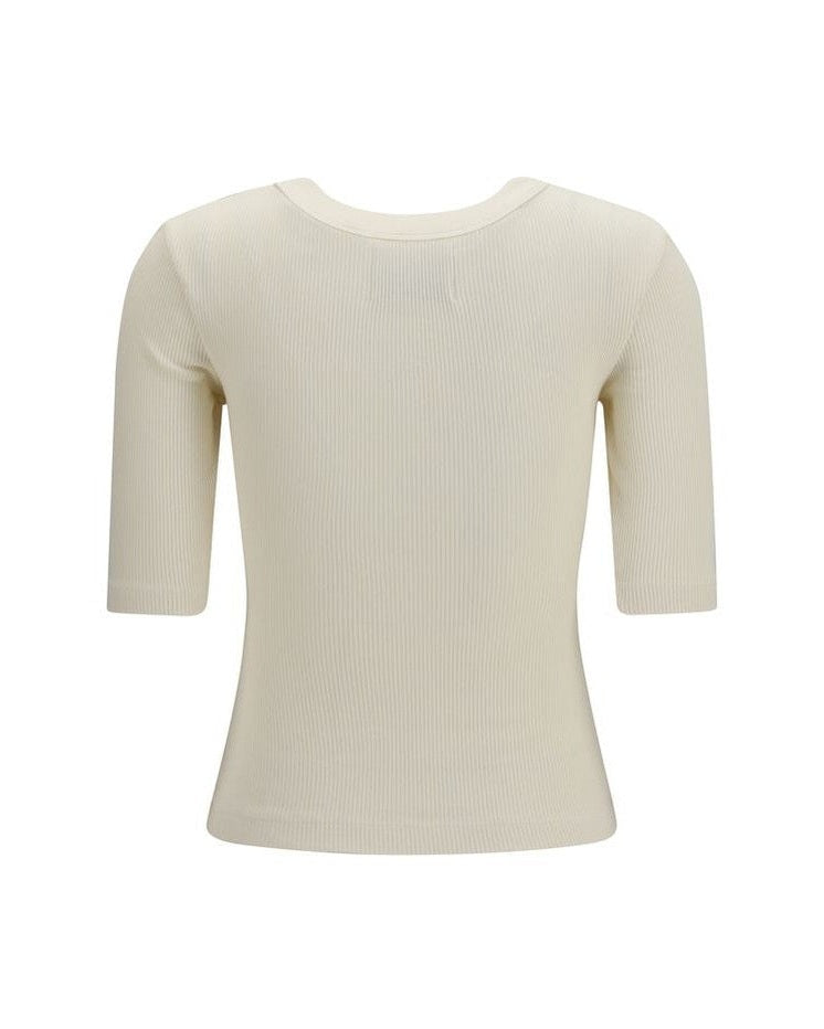 Citizens Of Humanity Beige Cotton T-shirt Glam Steals