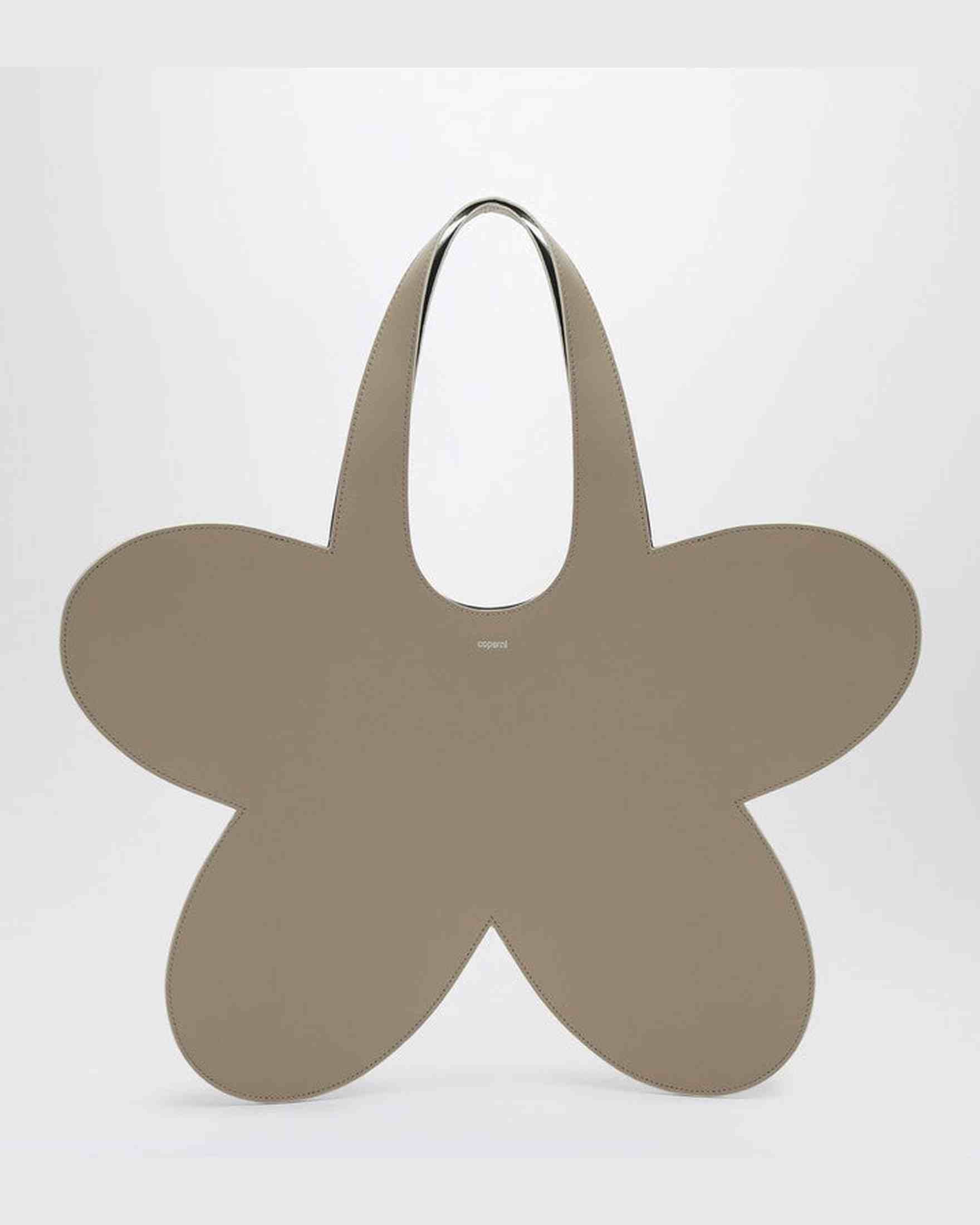 Coperni Beige Leather Flower Tote Bag Glam Steals