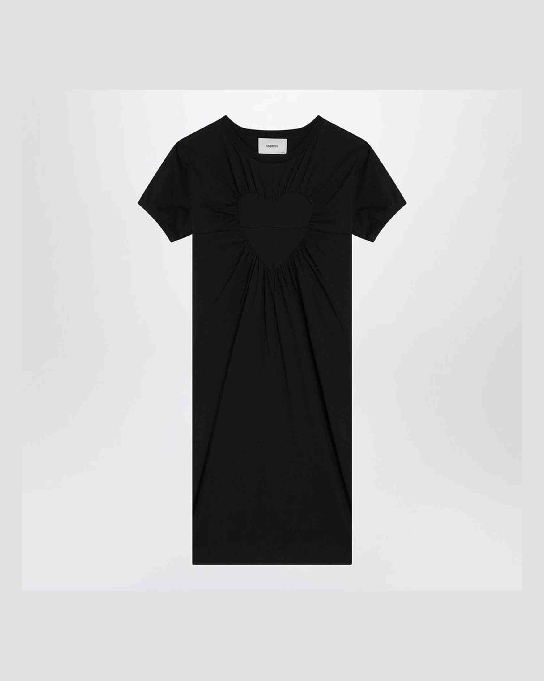 Coperni Black Mini Dress With Heart Glam Steals