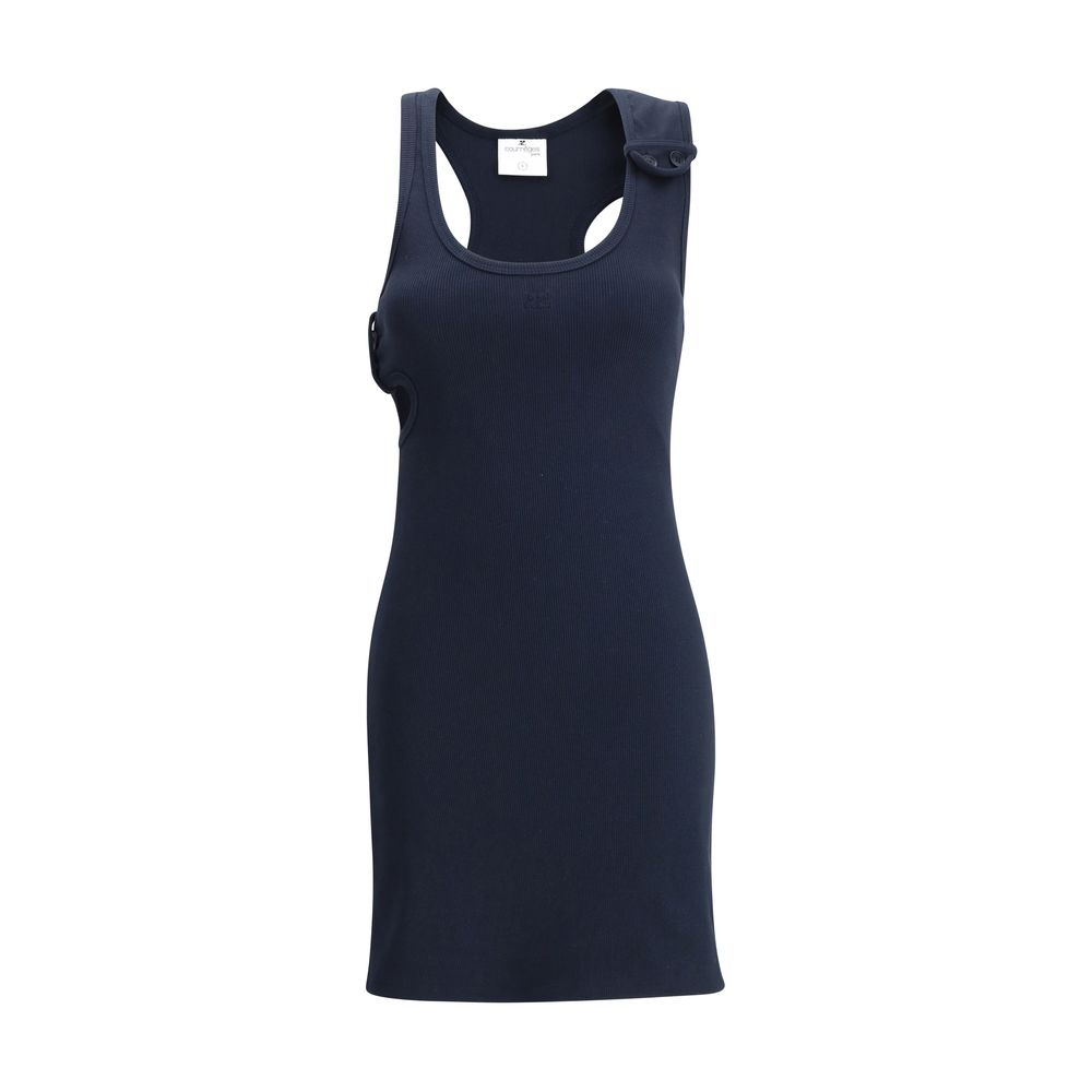 Courrėges 90S Rib Midi Dress Glam Steals
