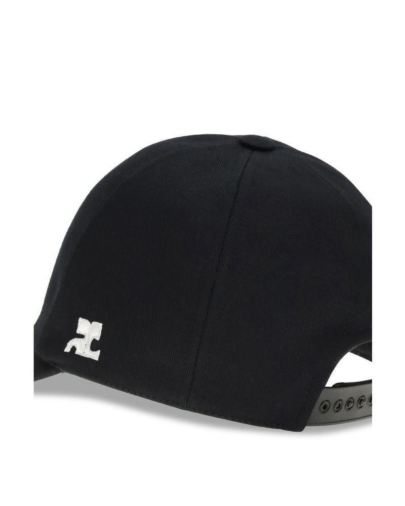 Courrèges Black Cotton Cap Glam Steals