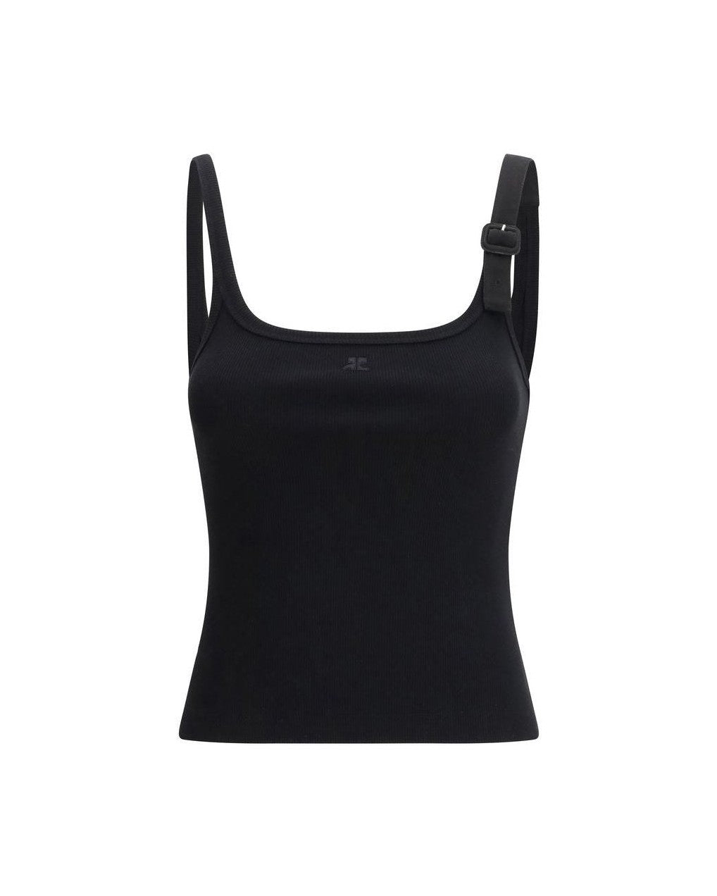 Courrèges Black Cotton Top Glam Steals