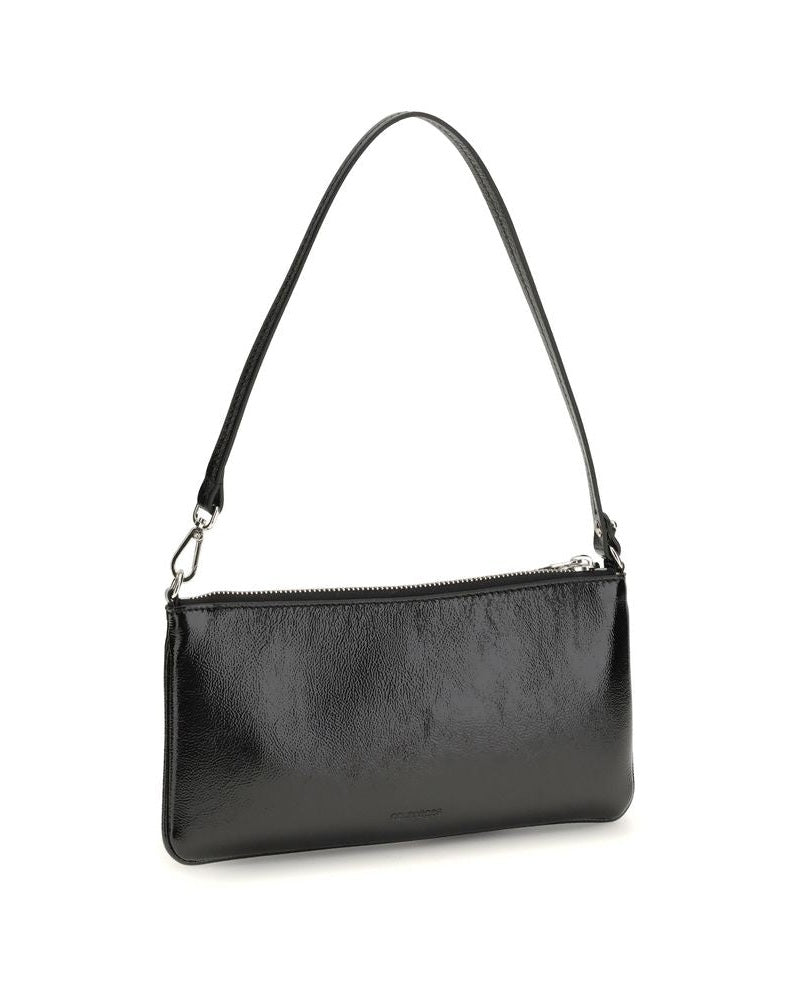Courrèges Black Cowhide Shoulder Bag Shoulder Bags