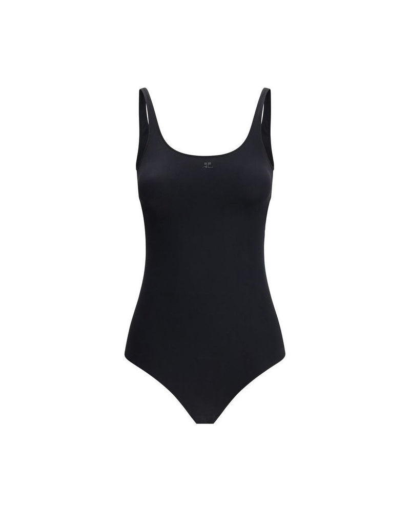 Courrèges Black Elastane One Piece Swimsuit One-Piece Swimsuits