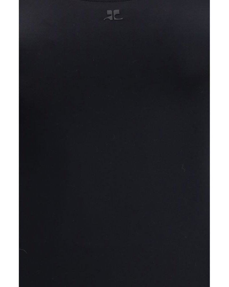Courrèges Black Elastane One Piece Swimsuit Glam Steals