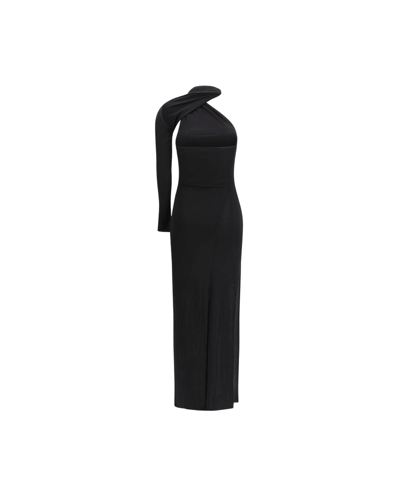Courrèges Black Viscose Cocktail Dress Glam Steals