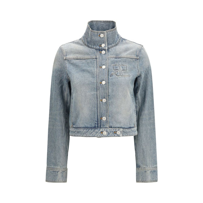 Courrèges Blue Cotton Denim Jacket 
