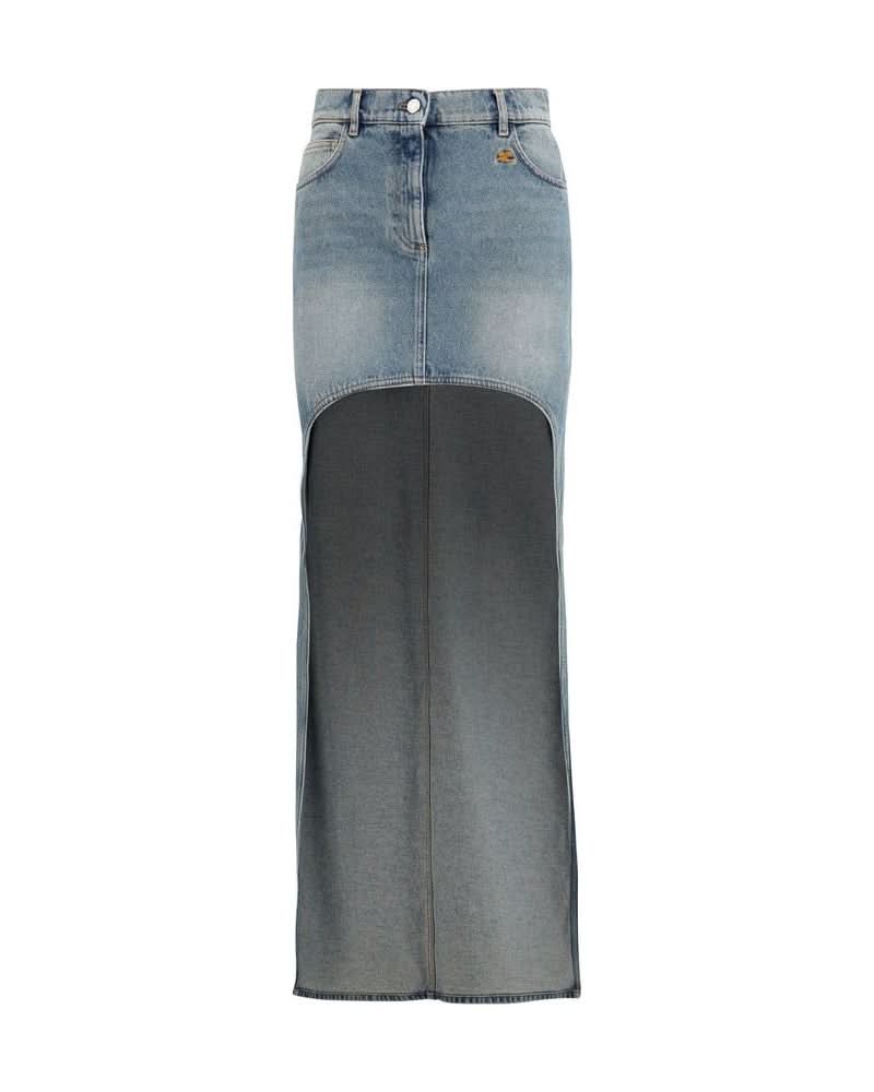 Courrèges Blue Denim Skirt