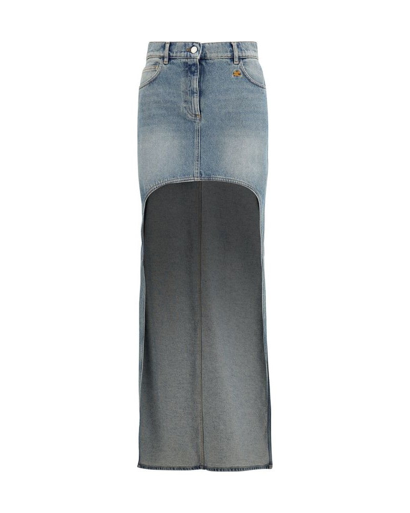 Courrèges Blue Denim Skirt 