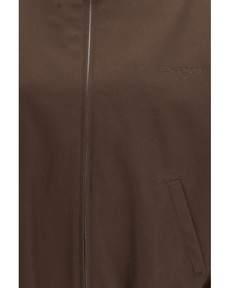 Courrèges Brown Polyester Bomber Jacket 