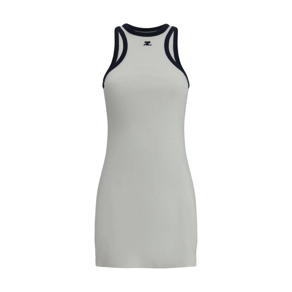 Courrėges Cotton Scuba Mini Dress Glam Steals