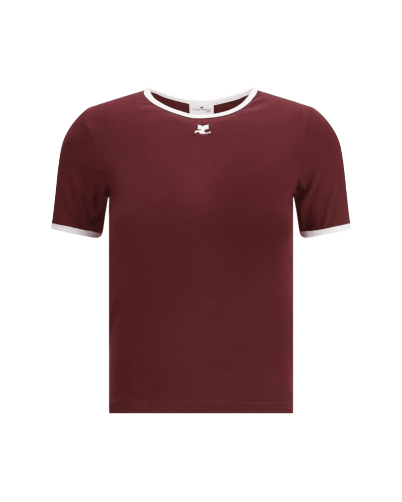 CourrèGes Cotton T-Shirt Glam Steals