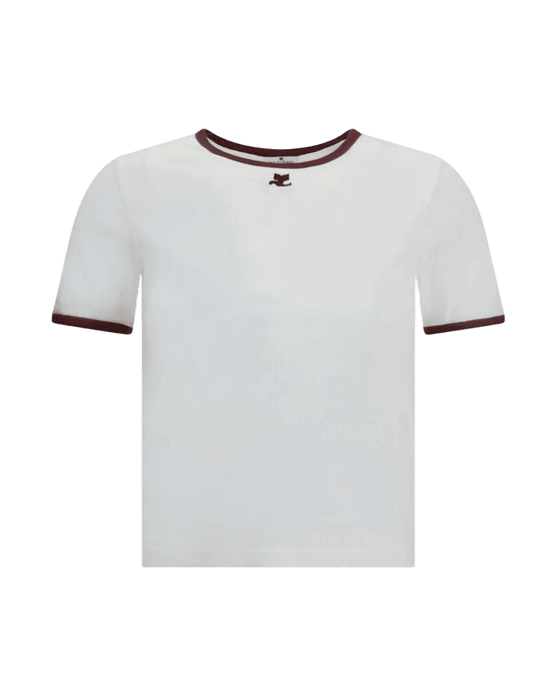 CourrèGes Cotton T-Shirt Glam Steals