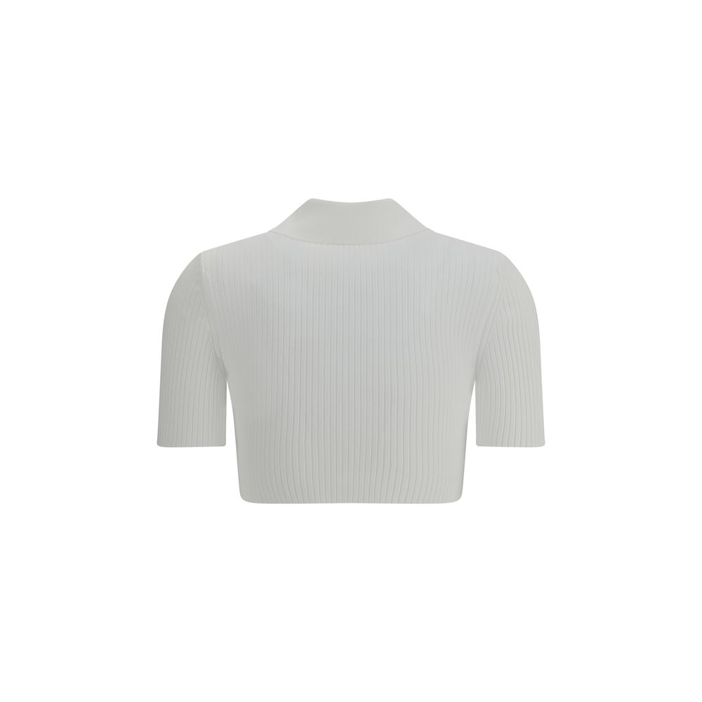 Courrėges Cropped Polo Shirt Glam Steals
