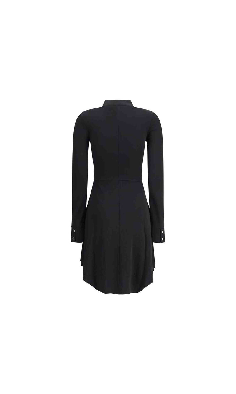 Courrèges Jersey Biker Crepe Zipped Dress Glam Steals