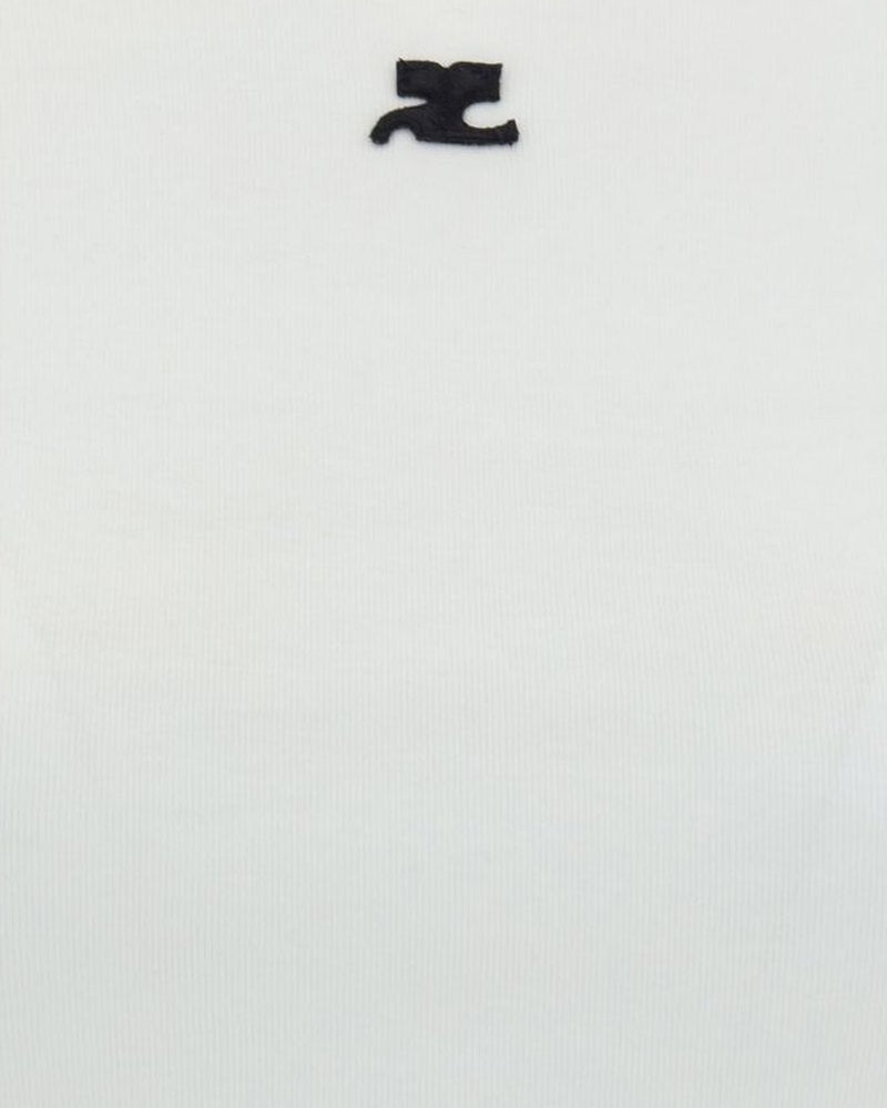 Courrèges White Cotton T-shirt Glam Steals