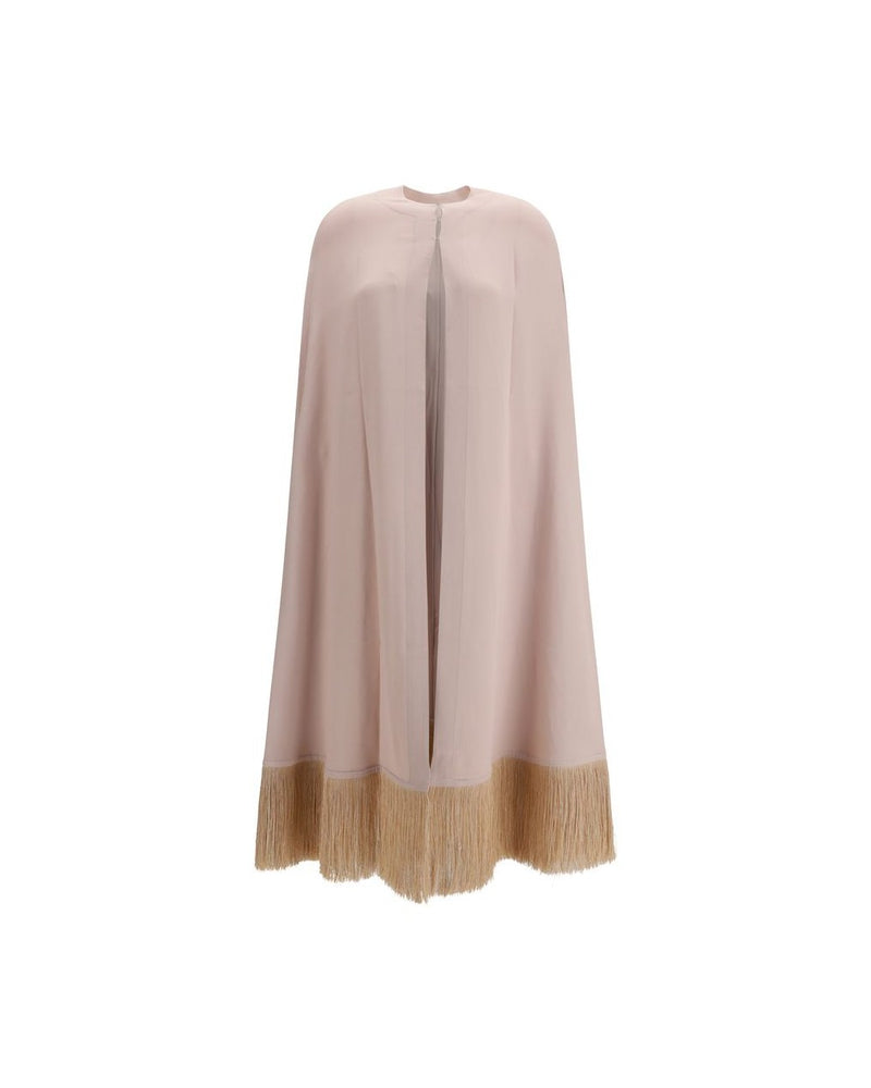 Di Stavnitser Beige Viscose Coat Glam Steals