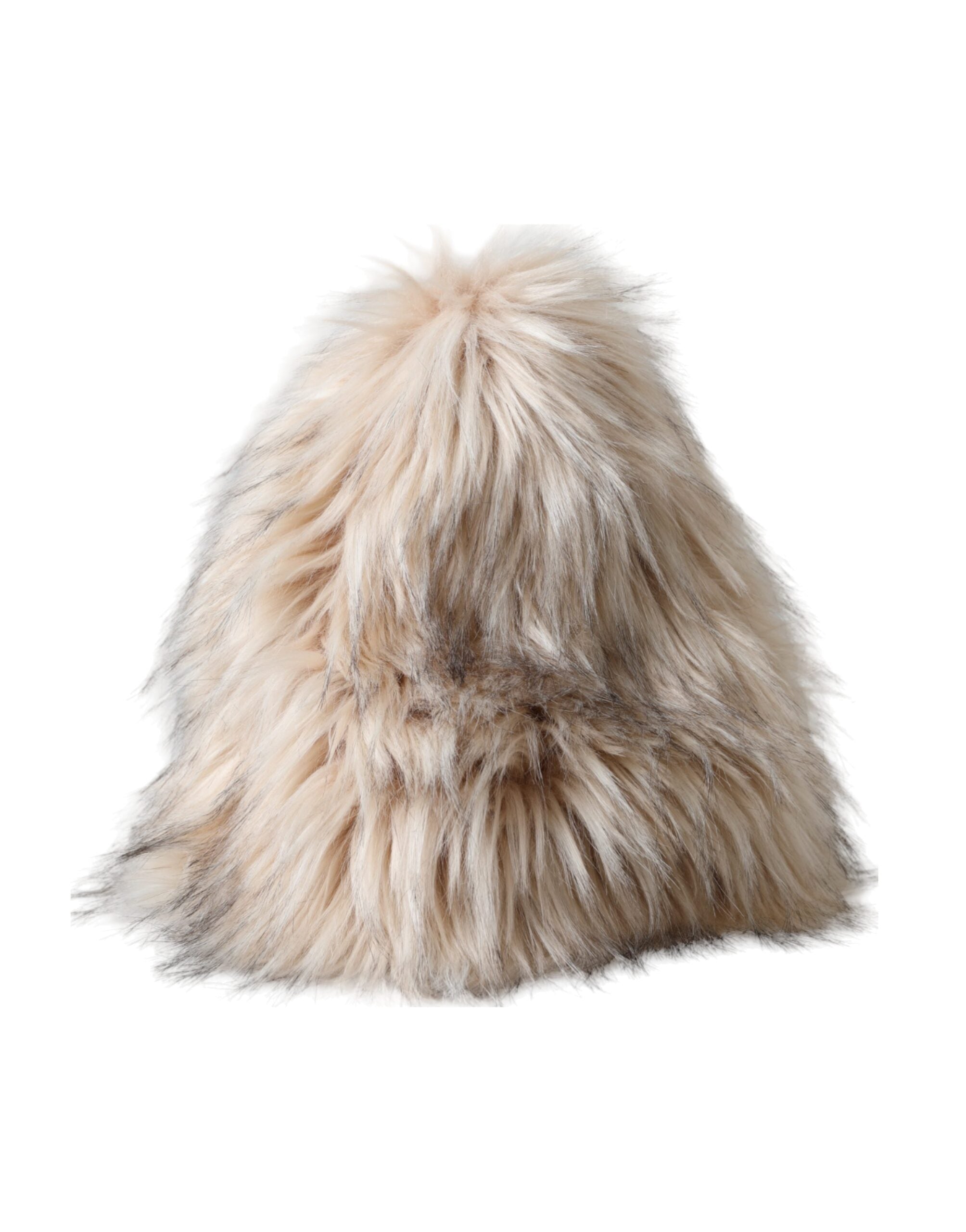 Dolce & Gabbana Acrylic Fur Women Bucket Beige Hat Glam Steals