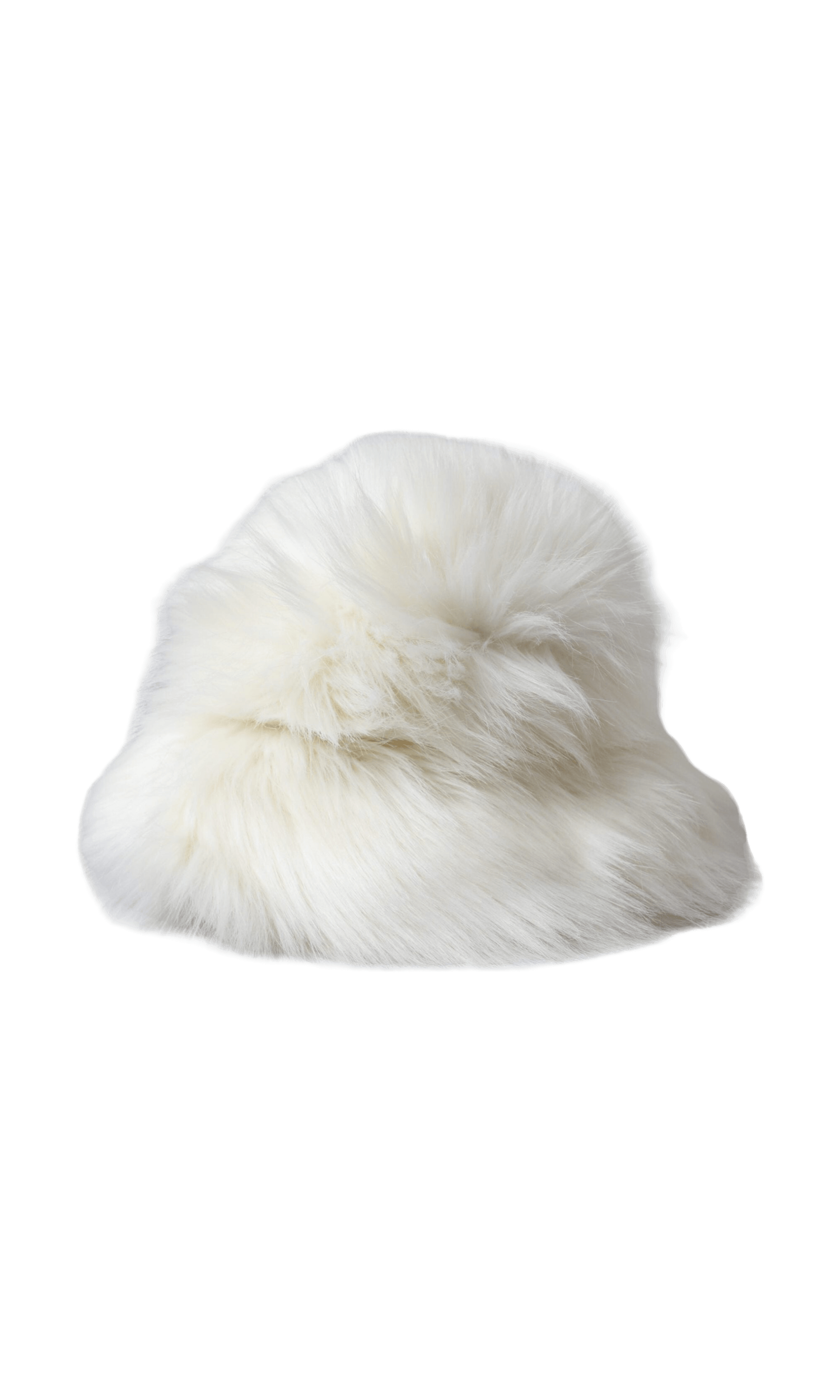 Dolce & Gabbana Acrylic Fur Womens Bucket White Hat Glam Steals