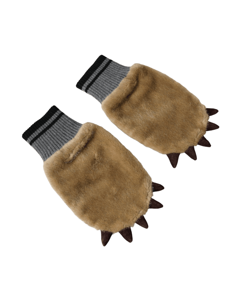 Dolce & Beige Gabbana Acrylic Knitted Fur Wrist Mitten Gloves Glam Steals