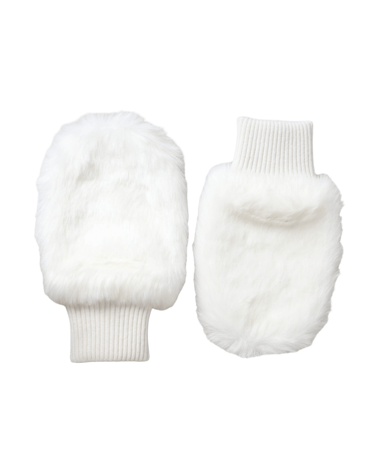 Dolce & Gabbana Acrylic Knitted Fur Wrist Mitten White Gloves Glam Steals