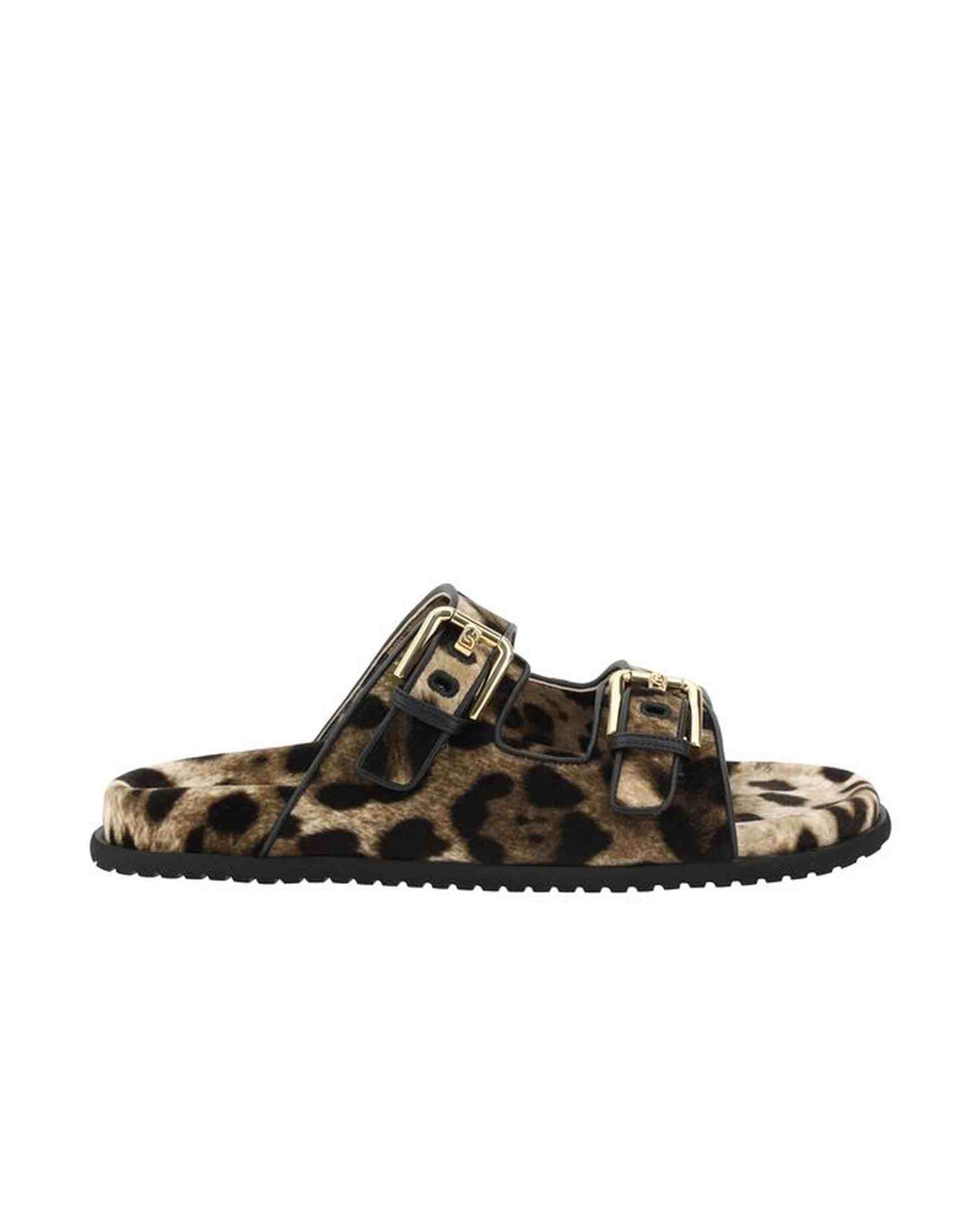 Dolce & Gabbana Animal Print Sandals Glam Steals