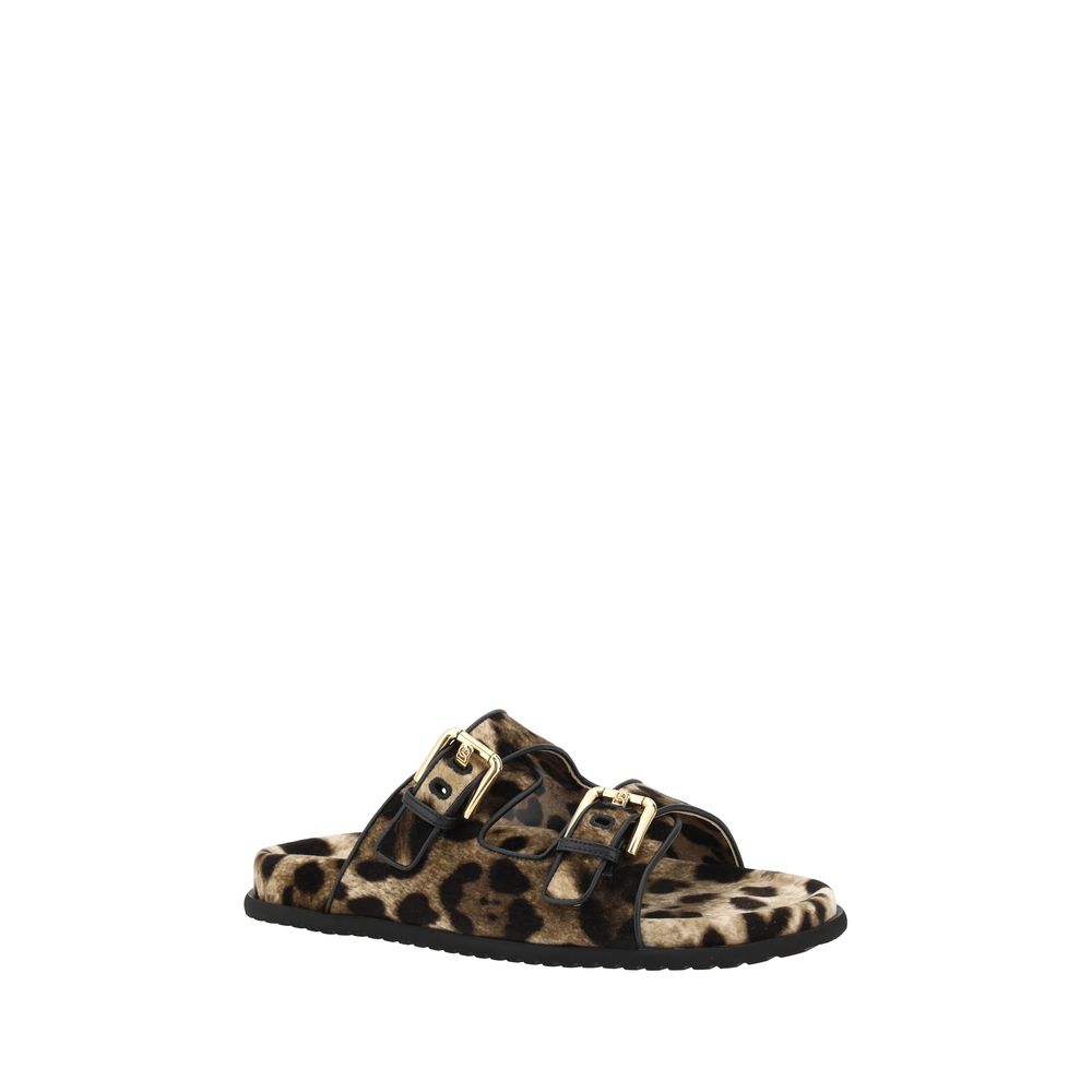 Dolce & Gabbana Animal Print Sandals Glam Steals