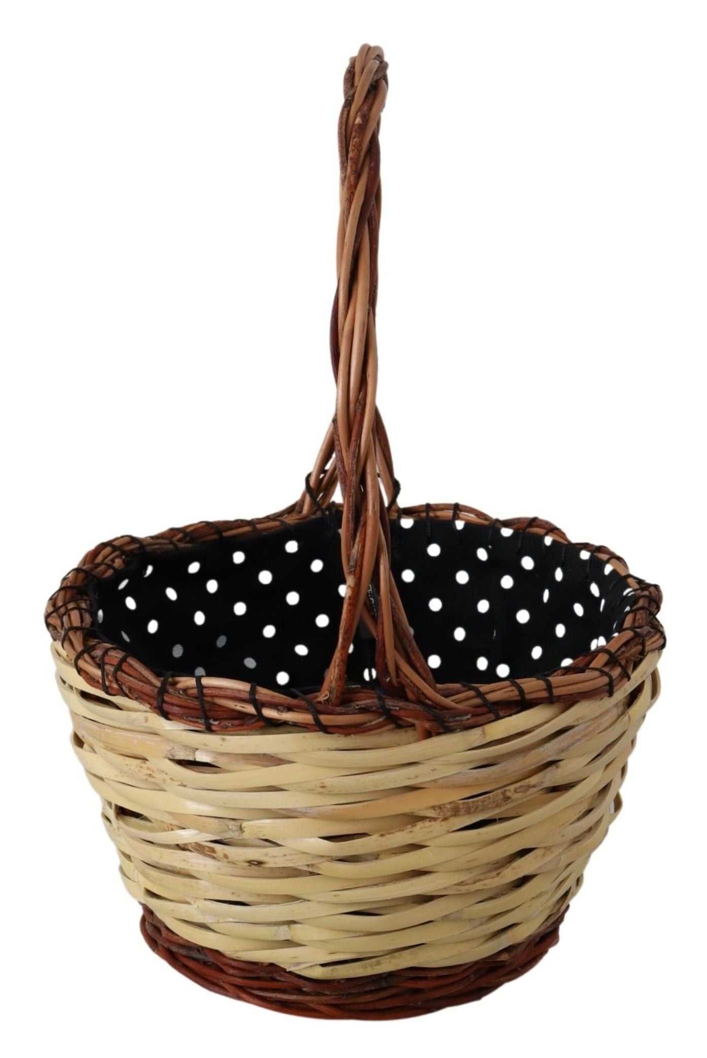 Dolce & Gabbana Beige Chic Wicker Basket Tote Bag Glam Steals
