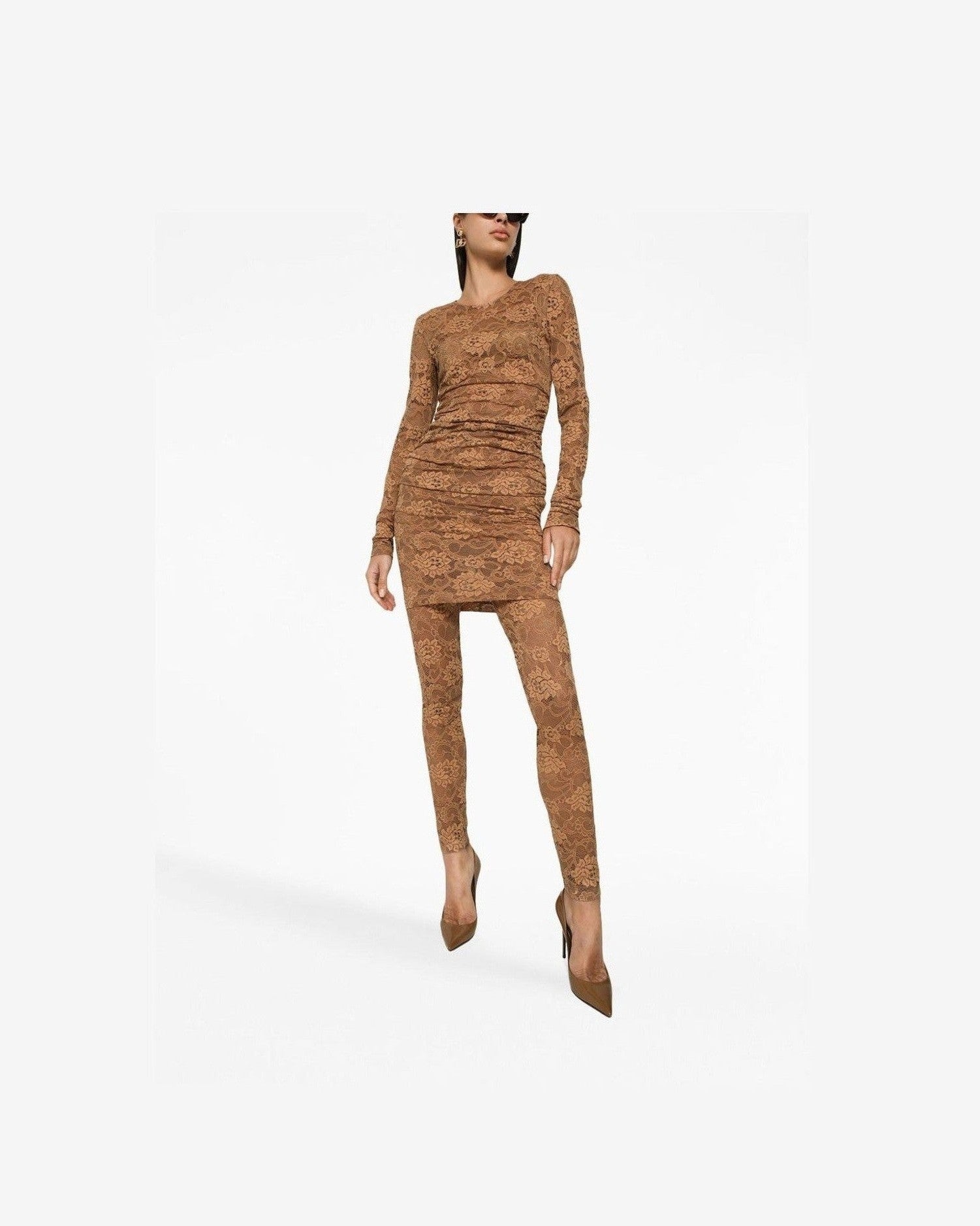 Dolce & Gabbana Beige Dress Glam Steals