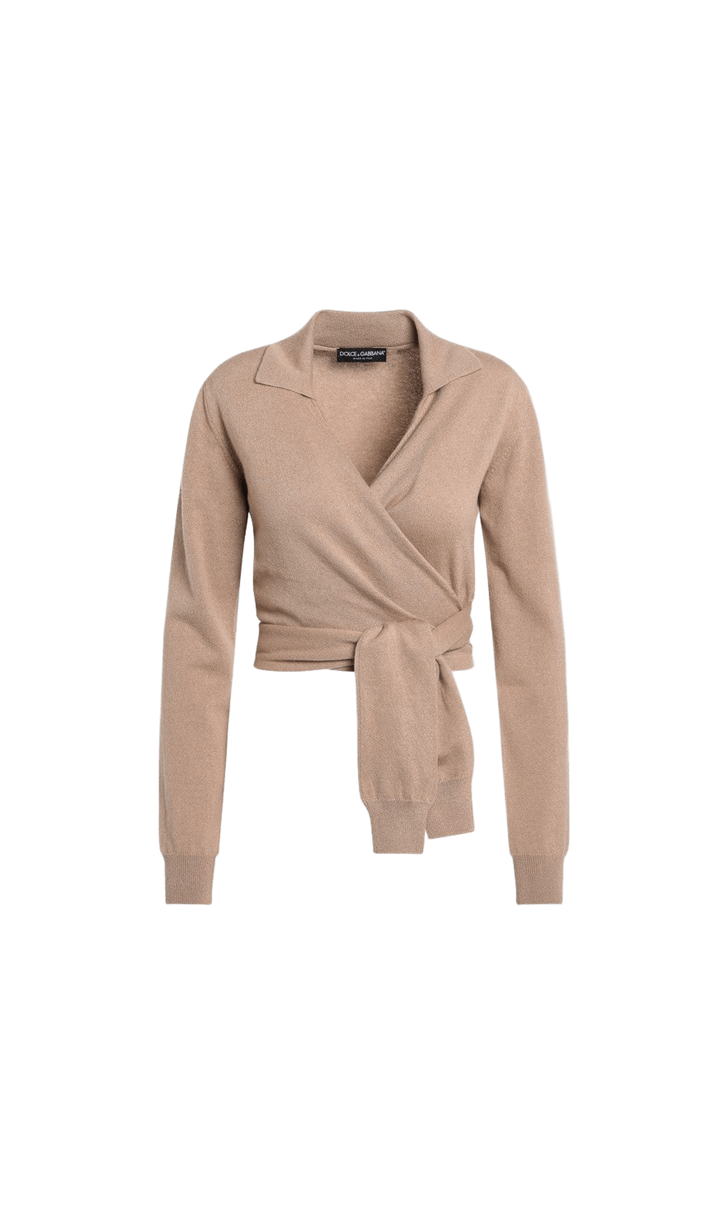 Dolce & Gabbana Beige Wrap Cardigan in Cashmere Glam Steals